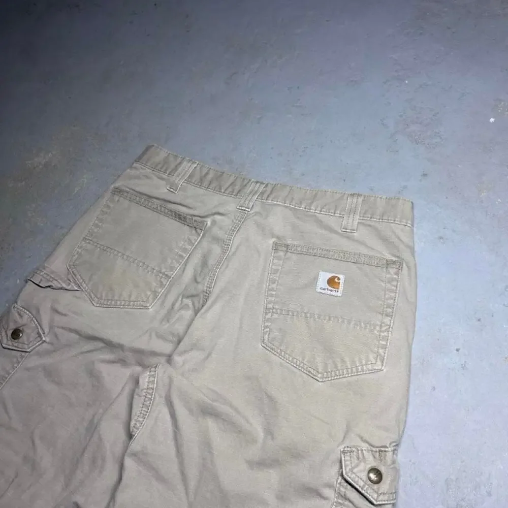 Vintage Carhartt B357 DES Canvas Cargo Shorts Mens Size 34 Tan Gorpcore Skate